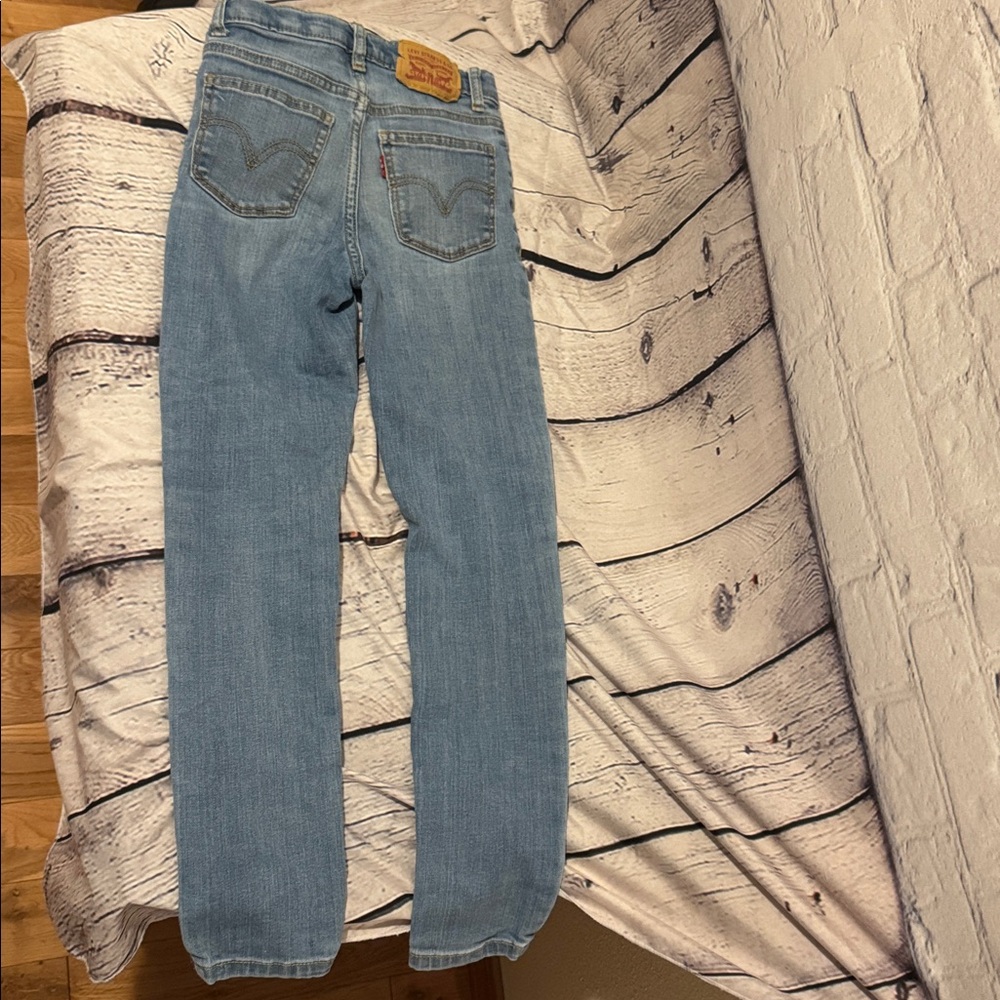 6 Pc Girls bundle Jeans, top. PJ, flannel dress-pinks, purple, leopard - Picture 9 of 11